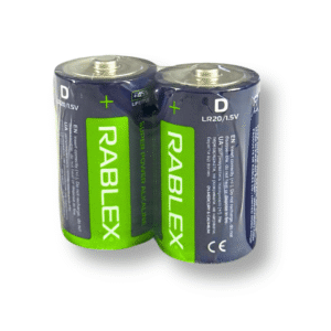 Батарейки Rablex LR20 D 1.5V алкалінові, 2 шт