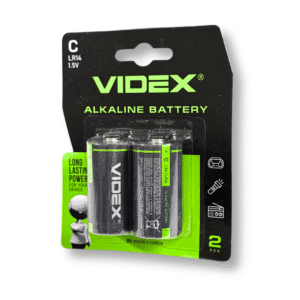 Батарейки VIDEX C LR14 1.5V алкалінові
