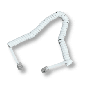 Кабель-шнур телефонний витий FD Telephone line Extension Cord, 2 м, білий