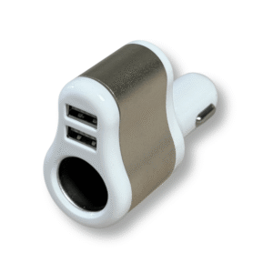 Зарядний пристрій автомобільний Inkax CC-17 Dual USB 2.1A з розгалужувачем прикурювача