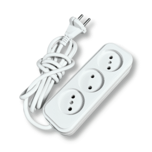 Мережевий фільтр-подовжувач електричний FL-Bi на 3 розетки, 3 м, керамічна основа