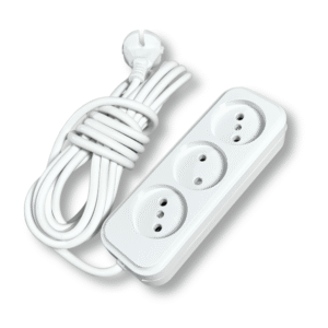 Мережевий фільтр-подовжувач електричний FL-Bi на 3 розетки, 5 м, керамічна основа