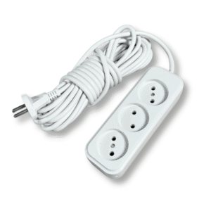 Мережевий фільтр-подовжувач електричний FL-Bi на 3 розетки, 8 м, керамічна основа
