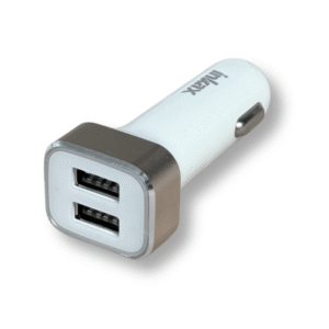 Зарядний пристрій автомобільний Inkax CD-04 Dual USB 2.4A з кабелем Lightning