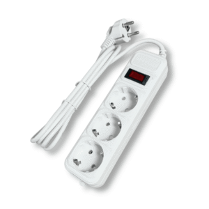 Мережевий фільтр-подовжувач електричний GREELITE SP3-1.8M (білий, 3 розетки, 1.8 м)