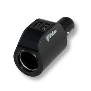 Зарядний пристрій автомобільний Inkax CC-08 Dual USB 3.1A з LED-дисплеєм