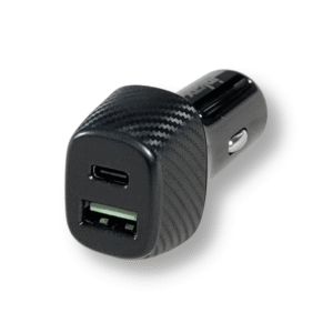 Зарядний пристрій автомобільний Inkax CC-19 PD 18W + USB 3.1A, Carbon Fiber Design