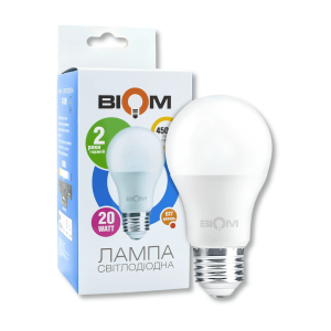 Світлодіодна лампа BIOM 20W E27, нейтральне біле світло 4500K