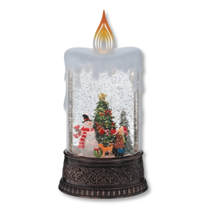 Музичний новорічний нічник Snow Water Lantern у формі свічки