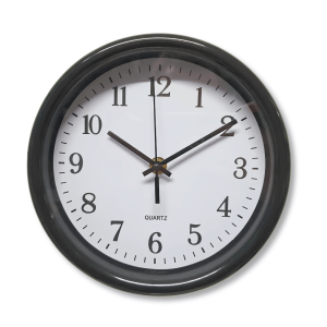 Годинник настінний 707 Quartz чорний